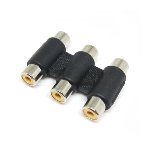 1/2/3 RCA Female to Female Audio Adapter
