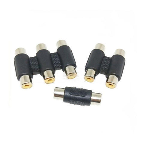 1/2/3 RCA Female to Female Audio Adapter