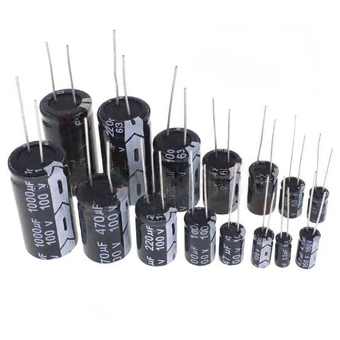 63V/100V 2.2/10/47/100/220/470/1000/2200/3300µF DIP Aluminum Electrolytic Capacitor