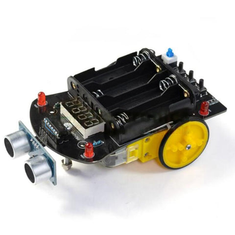 51 Single-Chip Ultrasonic Obstacle Avoidance Car DIY Kit