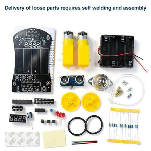 51 Single-Chip Ultrasonic Obstacle Avoidance Car DIY Kit