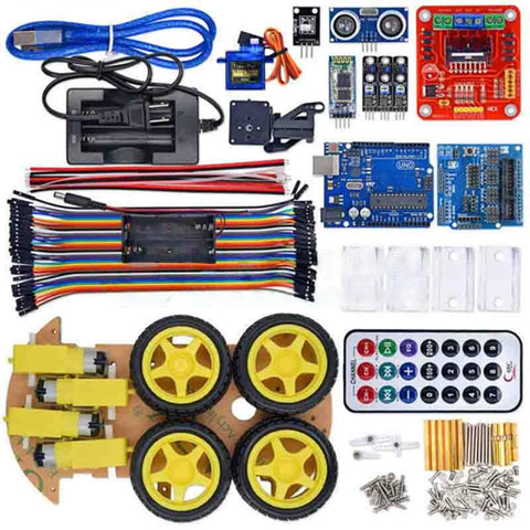 Multifunction Bluetooth Controlled Smart Car Kit