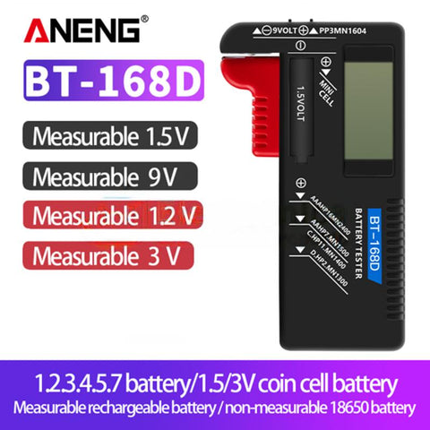 ANENG BT-168 / BT-168D / BT-168Pro / BT-168MAX Battery Tester