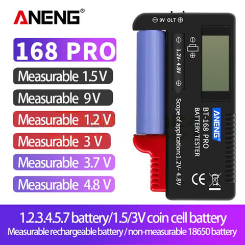 ANENG BT-168 / BT-168D / BT-168Pro / BT-168MAX Battery Tester