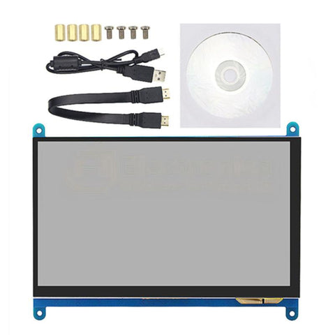 Raspberry Pi 4B/3B+ 7 inch 800x480 LCD Touch Display Screen with HDMI Cable