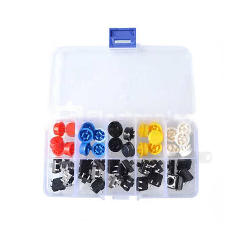 12 x 12 x 7.3 mm Tactile Push Button Micro Switch 25 Pairs