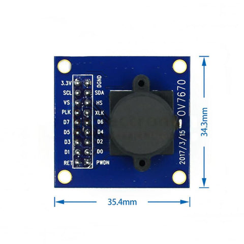 OV7670 Camera Module with STM32 Driver Microcontroller