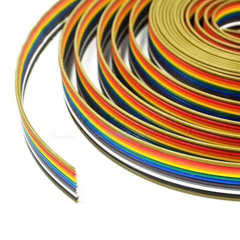 5 Meter 10P/20P 2.54MM Rainbow DuPont Cable
