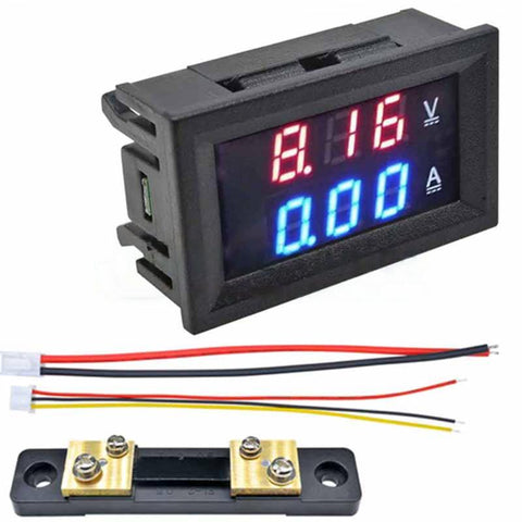 0.28'' DC 0-100V 10A/50A/100A LED Digital Voltmeter Ammeter Tester