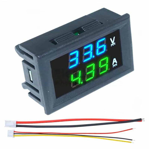 0.28'' DC 0-100V 10A/50A/100A LED Digital Voltmeter Ammeter Tester
