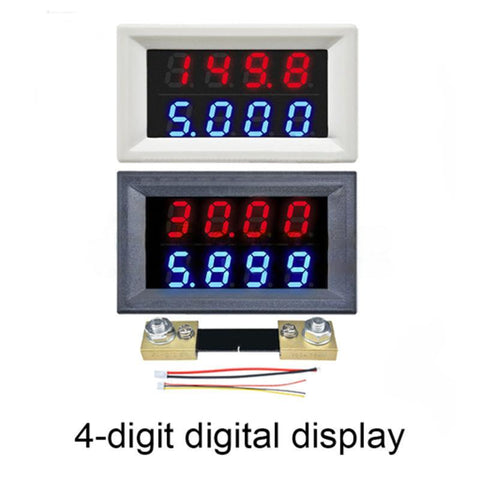 0.28'' DC 0-100V 10A/50A/100A LED Digital Voltmeter Ammeter Tester