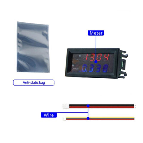 0.28'' DC 0-100V 10A/50A/100A LED Digital Voltmeter Ammeter Tester