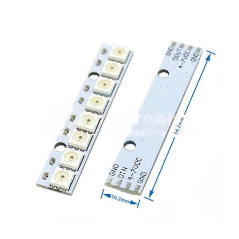 1/3/4/7/8/12/16/24 Bit WS2812 5050 RGB LED Lamp Panel Module