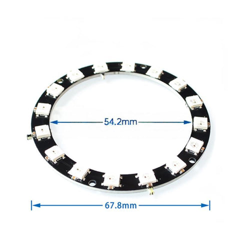 1/3/4/7/8/12/16/24 Bit WS2812 5050 RGB LED Lamp Panel Module