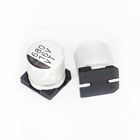 16V 10/22/33/47/100/220/470/680/1000µF SMD Aluminum Electrolytic Capacitor