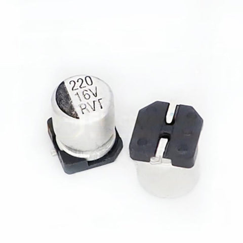 16V 10/22/33/47/100/220/470/680/1000µF SMD Aluminum Electrolytic Capacitor