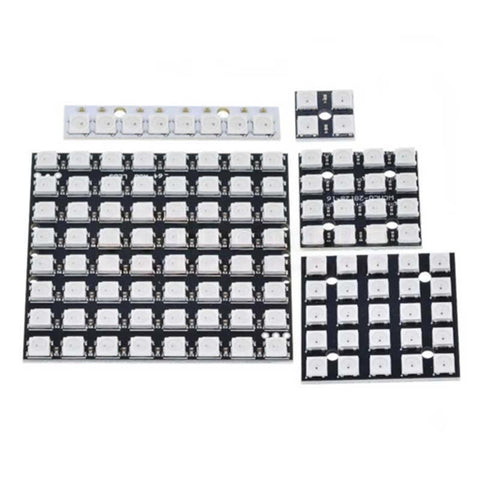 1/3/4/7/8/12/16/24 Bit WS2812 5050 RGB LED Lamp Panel Module