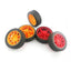2 x 30 mm Texture Rubber Wheel